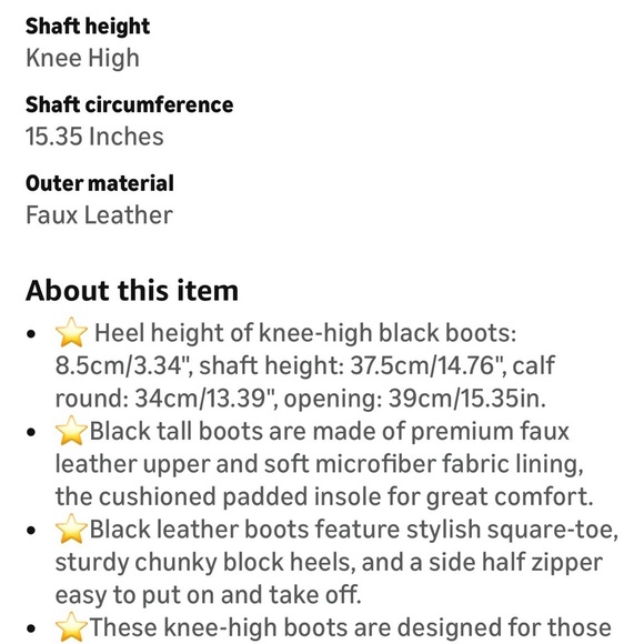 Amazon Black Heeled Boots - Picture 8 of 8